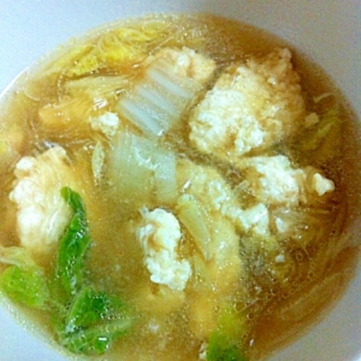 鶏団子の春雨スープ 作り方/20分